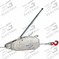 TRACTEL Manual Cable Hoist: Hook Mounted - No Trolley, 8,000 lb Lifting Capacity (MPN 18039030K). Key specifications — Brand: TRACTEL; Included Components: Wire Rope.