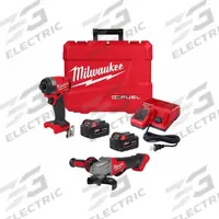 MILWAUKEE Cordless Combination Kit: 2 Tools, Angle Grinder/Impact Driver, 18 V DC Volt, M18 FUEL™ (MPN 2953-22, 2880-20). Key specifications — attr1176460: Impact Driver.