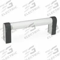 JW WINCO Pull Handle: Threaded Holes, Rear-Mount, 11.81 in Mounting Hole Center to Center, Silver (MPN 28W300AT0Q/A). Key specifications — Screw Size: M8; Brand: JW WINCO; Color: Silver; _Leg Style: Anodized Aluminum.