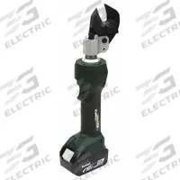 GREENLEE Cordless Cable Cutter: Makita 18V LXT, 20 mm ACSR/3/8 in Guy Strand/3/8 in Steel, Inline (MPN ES20LX11). Key specifications — attr531858: Charger; attr531873: Yes; attr531847: Makita 18V LXT; attr531859: 3/8 in Guy Strand; attr531884: Wire Cutter; attr531849: GREENLEE.