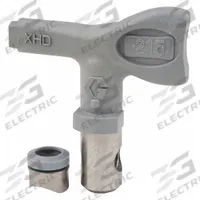GRACO Airless Spray Gun Tip: Tips for Airless Spray Guns, Airless Spray Gun Tip, 0.015 in Tip Size (MPN XHD215). Key specifications — Product Type: Airless Spray Gun Tip; Compatible with Manufacturer Model Number: XHD001; Brand: GRACO; Color: Gray; Compatible with Series: XHF; Product Grouping: Tips for Airless Spray Guns.