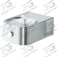 ELKAY Drinking Fountain: On-Wall, 6 1/2 in Ht, 18 3/4 in Dp, 12 1/8 in Overall Wd, ADA Compliant (MPN EDFP214C). Key specifications — Housing Color: Silver; Brand: ELKAY; Vandal Resistant: Not Vandal Resistant; Housing Material: Stainless Steel; Refrigeration: Non-Refrigerated.
