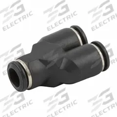 AIGNEP Push-Fit Wye Fitting: 10 mm OD x 8 mm OD x 8 mm OD Size, Fiberglass-Reinforced Nylon (MPN 55310-10-8). Key specifications — Brand: AIGNEP.