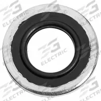 Bonded Sealing Washer: 1/2 in Screw Sz, Zinc-Plated, Steel, Buna-N Seal, 0.49 in Inside Dia, 10 PK (MPN ZMBSW-9). Key specifications — Brand: APPROVED VENDOR; Compatible Product Type: For Use without Nut; Product Type: Sealing Washer; System of Measurement: Inch; X-Ray Detection: Not X-Ray Detectable; Seal Material: Buna-N; Seal Material Color: Black; FDA Approval: Not FDA Approved.