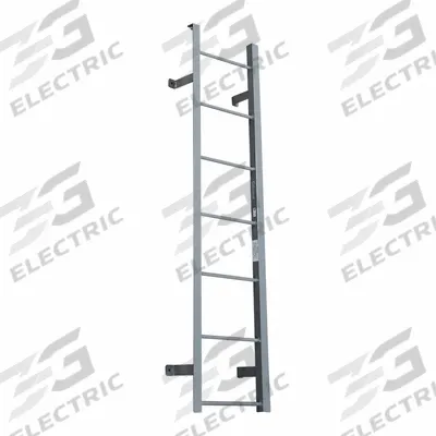 COTTERMAN Fixed Ladder: 6 ft Overall Ht, 21 in Overall Wd, Steel, 300 lb Load Capacity - Fixed Ladders