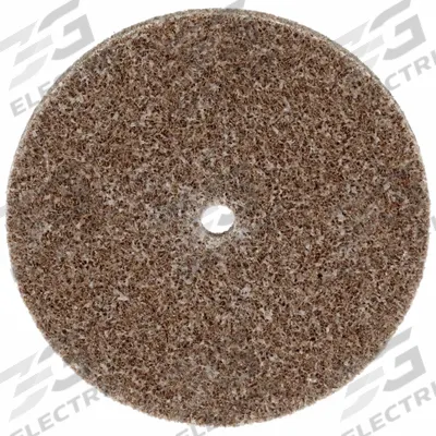 SCOTCH-BRITE Unitized Wheel: 3 in Dia x 1/4 in W, 1/4 in Arbor Hole, Aluminum Oxide - Light Deburring & Finishing Wheels for Carbon Steel & Soft Metals