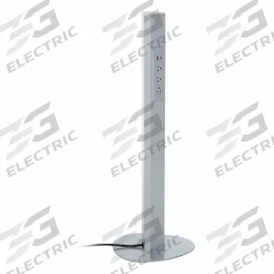 OFFICE STAR PRODUCTS Technology Charging Station: Universal, Silver, 35 3/4 in Overall Ht - Charging Outlets