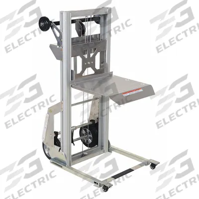 VESTIL Platform Lift Truck: 200 lb, 61 in, Aluminum, 14 in L x 17 in W Platform - Platform Lift Trucks