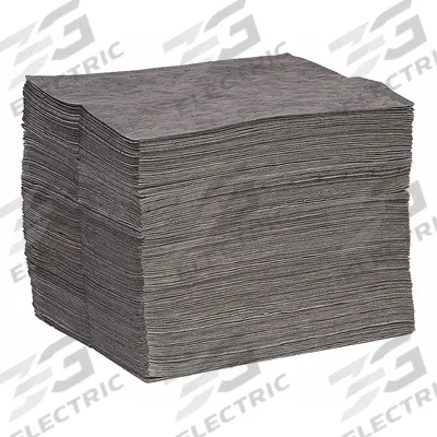 SPILLTECH Sorbent Pad: 33 1/4 oz Volume Absorbed Per Pad, 19 in x 15 in Pad Size (L x W) - Sorbent Pads