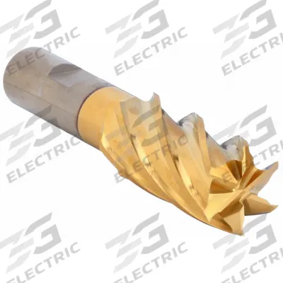 CLEVELAND Square End Mill: High Speed Steel, TiN Coated, 6 Flute, 1" Mill Dia, 1-7/8" LOC - General Purpose High-Speed Steel Square End Mills