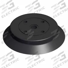 SMC Vacuum Pad: Flat with Ribs, w/o Adapter, 100 mm Pad Dia, Silicone, Black, 40, 21 mm Pad Ht, ZP (MPN ZP100HS). Key specifications — attr1019101: ZP100HS; attr1019103: SMC; attr1019107: 40.