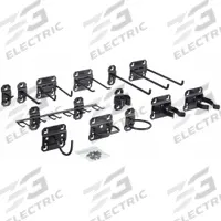 APPROVED VENDOR Pegboard Hook Assortment Kit: 63 Hooks, Screw-In, Surface, Black (MPN 5TPP1). Key specifications — attr38463: Surface; attr38447: Black; attr59547: Hook Assortment Kit; attr38464: Screw-In; attr38446: APPROVED VENDOR.