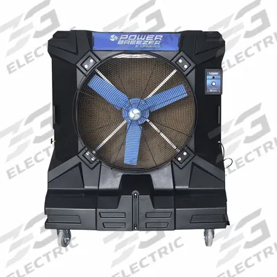 POWER BREEZER Portable Evaporative Cooler: 3,125 sq ft, 5-15P, 110-120V AC - Portable Evaporative Coolers