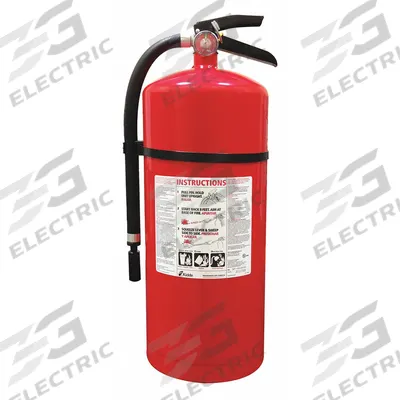 KIDDE Fire Extinguisher: 20 lb Extinguisher Capacity, 6A:80B:C - Class ABC Fire Extinguishers