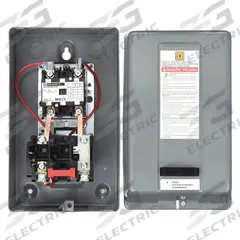 SQUARE D Definite Purpose Magnetic Motor Starter: Non-Reversing, 2 Poles, 30 A, 208-240V AC Coil (MPN 8911DPSG32V09). Key specifications — Brand: SQUARE D; Thermal Units Required: 1 Thermal Unit Required (Not Included).