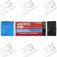 LOCTITE Medium-Strength Threadlocker: 248, Blue, No-Drip, 0.67 oz, Stick, 1 EA (MPN 462476)
