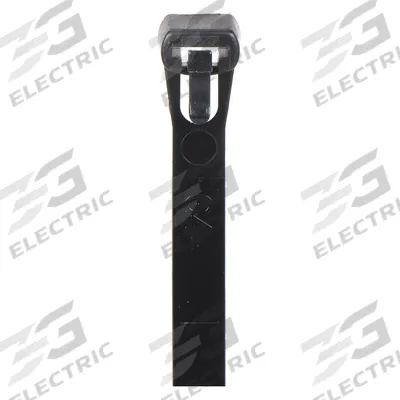 GRAINGER Cable Tie: Black, 12 in Lg, Max. 3 3/16 in Bundle Dia., 50 lb Rated - All-Purpose Push-Release Cable Ties