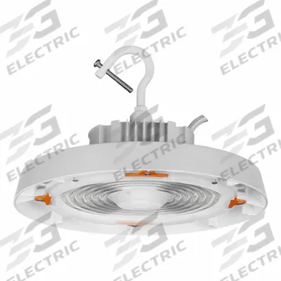 SYLVANIA Hight Bay: 21,400 lm, 5000K, 39 ft – 49 ft Mounting Ht, Gen Distribution - Round LED Bay Lights