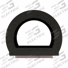 FAIRCHILD Seal: D-Shaped, Self-Adhesive Mounting, Std, EPDM, 50 ft Overall Lg, 13/16 in Overall Wd (MPN RS1023-50). Key specifications — Color: Black; Mounting Style: Self-Adhesive; Seal Shape: D-Shaped; Brand: FAIRCHILD; Material: EPDM; Adhesive Bond: Standard.