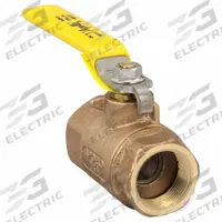 APOLLO Manual Two-Way Ball Valve: 1 1/4 in, Bronze, Straight, FNPT x FNPT, Std Port, Two-Piece, PTFE (MPN 7010610). Key specifications — Brand: APOLLO; Handle: Lever.