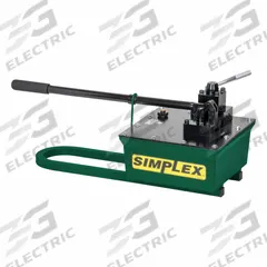 SIMPLEX Hand Pump: 2 Stages, Double Acting, 400 psi Max. Pressure 1st Stage (MPN P461D). Key specifications — Brand: SIMPLEX; Cylinder Compatibility: Double Acting.