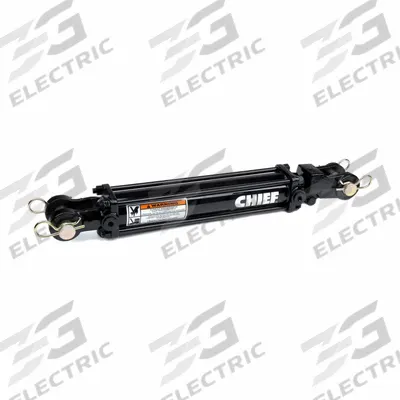 CHIEF Hydraulic Cylinder: 2 1/2 in Bore Dia., 28 in Stroke Lg, #8 SAE Port Size - Heavy-Duty Tie-Rod Cylinders