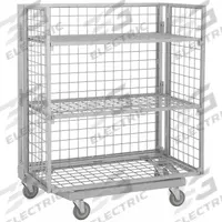 APPROVED VENDOR Stock Cart: 1,000 lb, Overall Dim. 28 in L x 48 in W x 60 in H, Fixed, 3 Shelves (MPN NT-48). Key specifications — Caster/Wheel Configuration: (1) Swivel with Brake; Color: Gray; Shelf Adjustability: Fixed; Brand: APPROVED VENDOR.