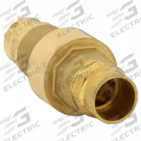 BONOMI Valve: Swing, Inline Valve Body, 3/4 in Pipe Size, Sweat x Sweat, Brass, Female, Sweat, Sweat (MPN 100712LF-3/4"). Key specifications — Brand: BONOMI.