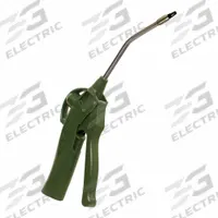 EXAIR Air Gun: Ergonomic Grip, Polyoxymethylene, 1/4 in Female NPT, Angled, 68 dBA Sound Level (MPN 1809-PEEK). Key specifications — attr1328526: Polyoxymethylene; attr1328500: Model 1109-PEEK Air Nozzle; attr1328508: EXAIR; attr1328515: No; attr1328533: Yes.