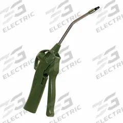 EXAIR Air Gun: Ergonomic Grip, Polyoxymethylene, 1/4 in Female NPT, Angled, 68 dBA Sound Level (MPN 1809-PEEK). Key specifications — attr1328526: Polyoxymethylene; attr1328500: Model 1109-PEEK Air Nozzle; attr1328508: EXAIR; attr1328515: No; attr1328533: Yes.