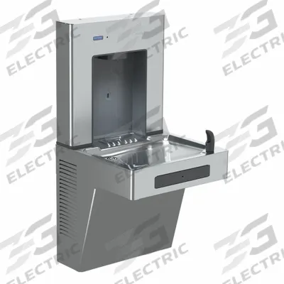 SLOAN Drinking Fountain with Bottle Filler: On-Wall, 8 gph @ 50°F, Touchless Sensor - On-Wall Single Drinking Fountains with Bottle Fillers