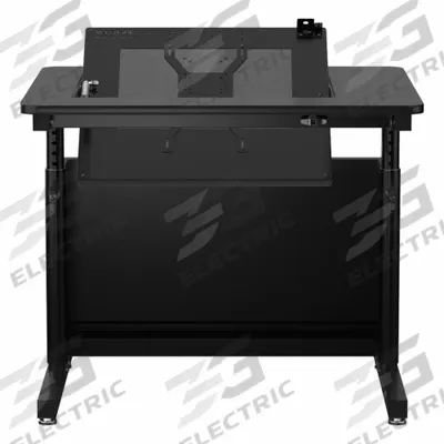 VERSADESK Standing Desk: Black, Wood, 36 in Overall Wd, 30 in Overall Dp - Manual Adjustable-Height Desks