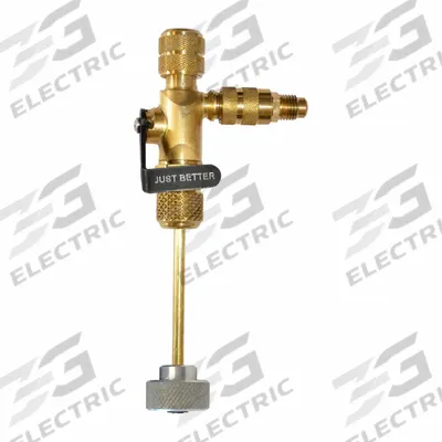 JB INDUSTRIES Valve Core Remover: 3 1/4 in Lg, Brass, 5/16 in Male SAE - Refrigeration Valve Core Removers