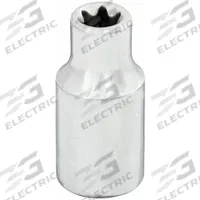 WESTWARD Socket: 1/4 in Drive Size, E5 Socket Size, External Torx, Std, Chrome (MPN 54TN27). Key specifications — attr1206049: WESTWARD; attr1206024: Chrome.