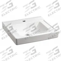 AMERICAN STANDARD Bathroom Sink: Decorum®, White, Vitreous China, 18 1/4 in Overall Lg, Single Hole (MPN 9024901EC.020). Key specifications — Series: Decorum®; Includes: Wall Hanger; Color: White; Brand: AMERICAN STANDARD; Sink Type: Bathroom; Material: Vitreous China; Sink Material: Ceramic.