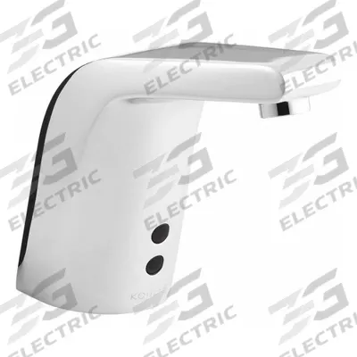 KOHLER Bathroom Sensor Faucet: Insight, Brass, Chrome Finish, Single-Post, Battery - Single-Post Sensor Bathroom Faucets