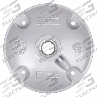 HUBBELL KILLARK Hub Cover: Copper-Free Aluminum, VJ, Hubs, 1 Gangs, 3 in Overall Ht - Aluminum & Zinc Weatherproof Electrical Box Covers