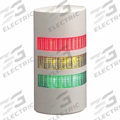 PATLITE Signal Tower: 3 Tier, Sounder Tier Included, IP65, Amber/Green/Red - Three-Tier Tower Light Assemblies
