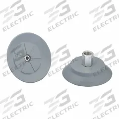 SCHMALZ Vacuum Pad Assembly: 1/4 in NPT, 108 mm Pad Dia, NBR, 55 A, Gray, 40 mm Pad Ht (MPN 10.01.01.15165). Key specifications — attr1019168: 55 A; attr1019165: 10.01.01.15165; attr1019167: SCHMALZ; attr1019180: Gray.
