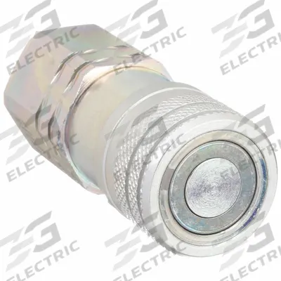 HANSEN Hydraulic Quick Connect Hose Coupling: 1/2 in, Steel, 55 lpm Max. Flow Rate - FF Series Hydraulic Quick-Connect Coupling Bodies