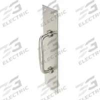 ROCKWOOD Door Pull Plate: 4 in Wd, 16 in Ht, Aluminum (MPN 132 X 70C.28). Key specifications — Material: Aluminum; Operation Type: Hand Pull; Properties: Tear-Resistant; Brand: ROCKWOOD.