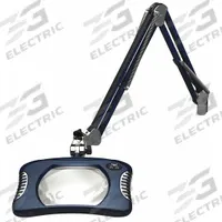 O.C. WHITE COMPANY Combination Ultraviolet/Visible LED Magnifier: 2X, 10 in Focal Distance (MPN 82400-4-SB). Key specifications — attr1183285: 10 in; attr1183286: 7 in x 5.25 in; attr1183287: 4D; attr1183296: O.C. WHITE COMPANY; attr1183291: Combination Ultraviolet/Visible LED Magnifier.