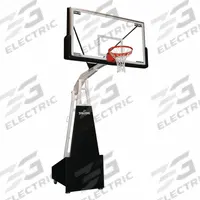 SPALDING Portable Backstop: Tempered Glass, 10 ft Max Ht, 72 in Backboard Ht, 42 in Backboard Wd (MPN 401-879). Key specifications — Brand: SPALDING; Backboard Material: Tempered Glass.