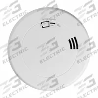 BRK Smoke and Carbon Monoxide Alarm: Carbon Monoxide/Smoke, 10 Year Sealed Battery, Battery Backup (MPN SMCO210V). Key specifications — Sensor Type: Photoelectric; Features: Voice Alert; Volume Level: 85 dB @ 10 ft; Battery Size: 3V; Alert Type: Sound; Battery Location: Back; Includes: Mounting Bracket; Brand: BRK.