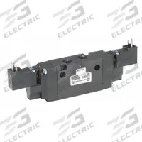 PARKER Solenoid Air Control Valve: B, Four-Way / Three-Position, Double Solenoid, 24V DC, Closed (MPN B773BB549A). Key specifications — attr1084833: Closed; attr1084839: DIN Solenoid Connector; attr1093196: Solenoid Coil Included; attr1084853: Internal Pilot; attr1084865: Non-Locking; attr1084872: Solenoid Air Control Valve; attr1084885: Double Solenoid; attr1084828: B773BB549A.