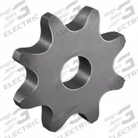 TRITAN Roller Chain Sprocket: No Hub, For Single Strands, 100, 8 Teeth, 3.266 in Pitch Dia, Steel (MPN 100A08H X 1). Key specifications — Brand: TRITAN.