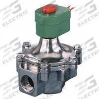 REDHAT Solenoid Valve: 2-Way, Normally Closed, 2 1/2 in Pipe Size, 110V AC/120V AC, High Flow (MPN 8215A090 CSA). Key specifications — Brand: REDHAT; Pipe Size: 2-1/2 in; Voltage: 110V AC.