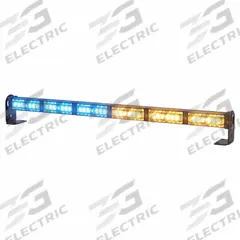 CODE 3 Warning and Directional Light Stick: Combo Warning and Directional Light, Amber/Blue, Clear (MPN MTS626MC-BA). Key specifications — Brand: CODE 3; Lens Color: Clear; Number of Flash Patterns: 41; Installation Type: Removable; Operating Voltage: 12 to 24V.