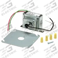 ROBERTSHAW Class 2 Transformer: 40 VA Power Rating, 208V AC/240V AC, 24V AC, Primary Fuse, Wire Lead (MPN 620-404). Key specifications — Brand: ROBERTSHAW; Connection - Primary: Wire Lead; Connection - Secondary: Wire Lead; Input Voltage: 208V AC; Mounting: Plate; Output Voltage: 24V AC.
