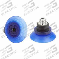 SCHMALZ Vacuum Pad Assembly: Deep, G1/4 in, 58.4 mm Pad Dia, Elastodur ED, Blue, 85 A, SAX (MPN 10.01.19.00215). Key specifications — attr1019101: 10.01.19.00215; attr1019103: SCHMALZ; attr1019107: 85 A.